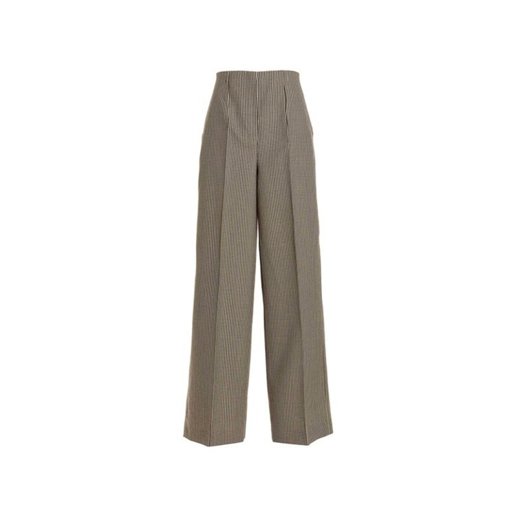 Fendi Wool Pants In Brown