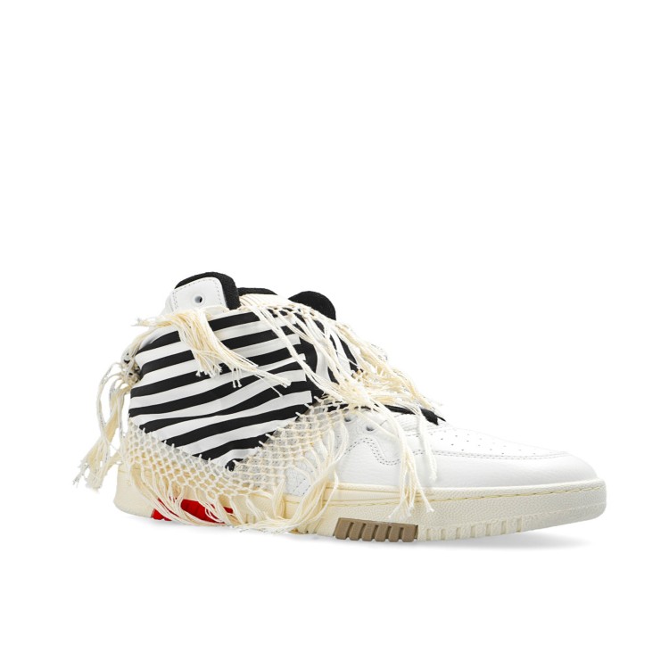 Shop Saint Laurent Smith Leather Sneakers In White
