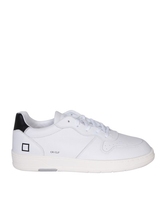 Shop Date Leather Sneakers In White