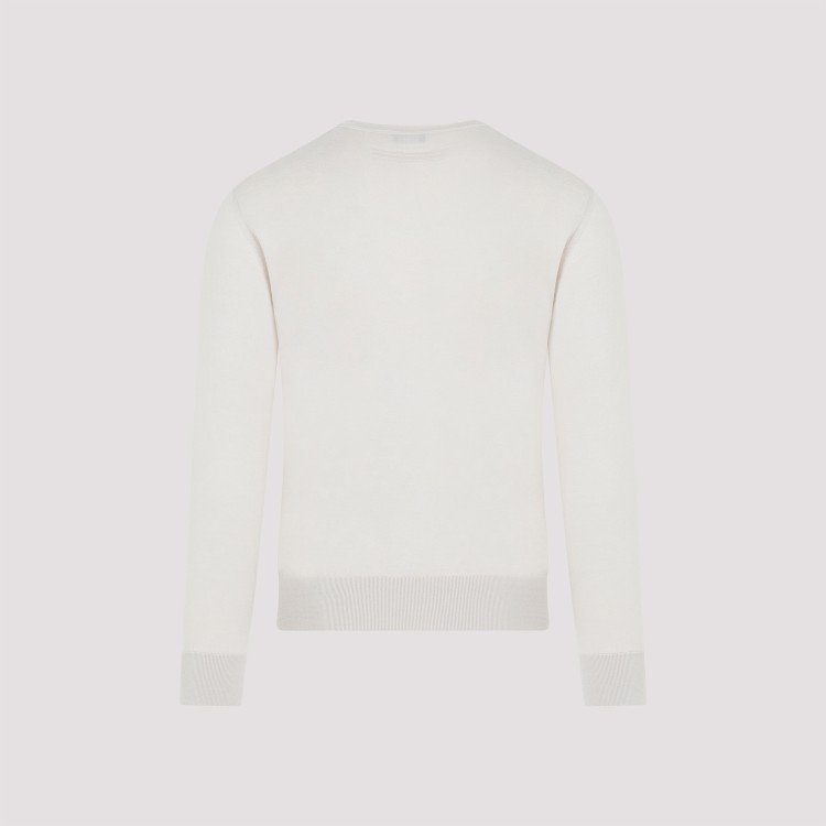 Shop Zegna Light Beige Cashmere Sweater In White