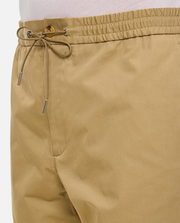 Shop Moncler Trousers In Neutrals