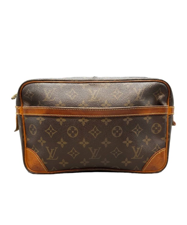 Pre-owned Louis Vuitton Compiegne Gm Monogram Clutch In Black