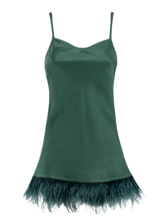 Ermanno Scervino Petticoat Top With Thin Straps In Green