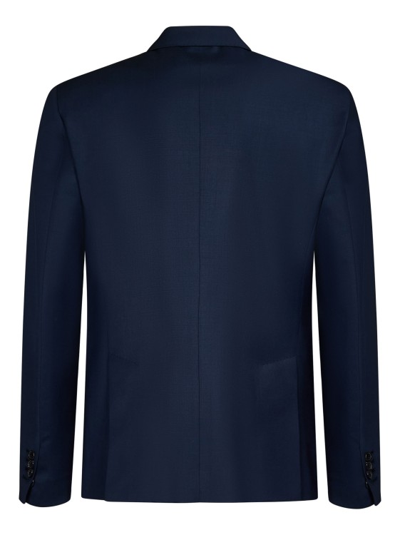 Shop Dsquared2 Navy Blue Wool 'london Suit' Suit In Black