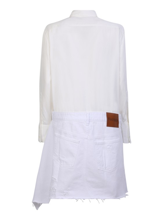 Shop Jw Anderson Aymmetric Shirt Dress In White