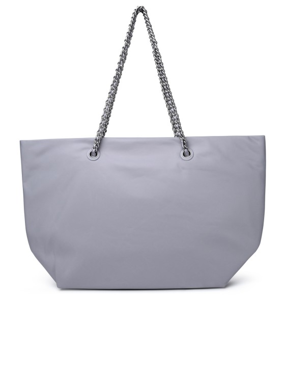 Shop Tory Burch Ella' Grey Recycled Nylon Shopping Bag