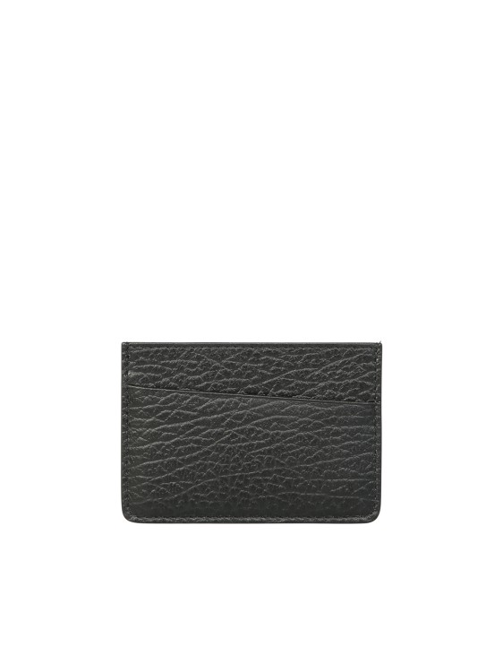 Shop Maison Margiela Grain Leather Card Holder In Neutrals