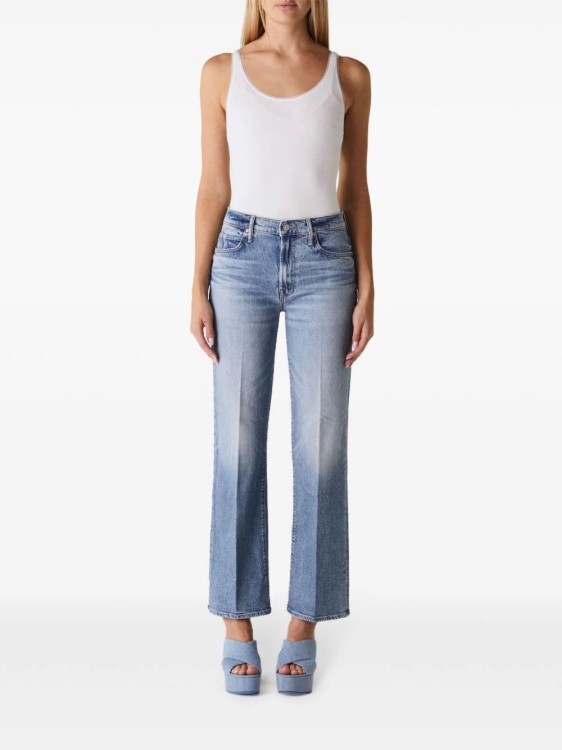 Mother Mid Rise Maven Ankle Jeans In Toil And Trouble In Blue