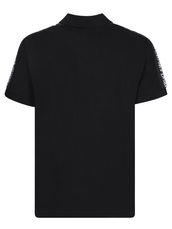 Shop Versace Jeans Couture Logo-tape Black Polo Shirt