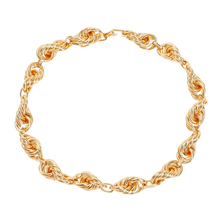 Shop Jil Sander Gold Eco Brass Necklace