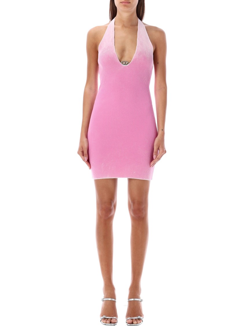 Shop Diesel M-larisa Mini Dress In Pink