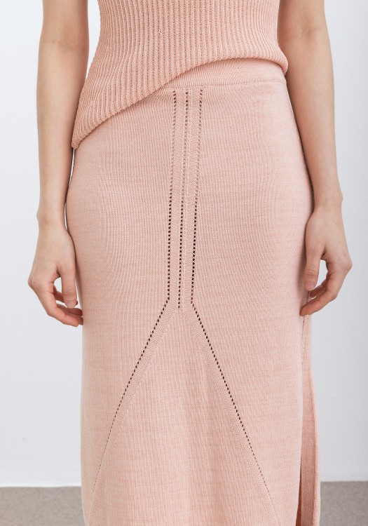 Shop Aeron Soothe - Knit Maxi Skirt In Neutrals