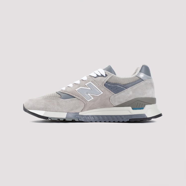 Shop New Balance Grey Suede Leather 998 Sneakers Made In Usa