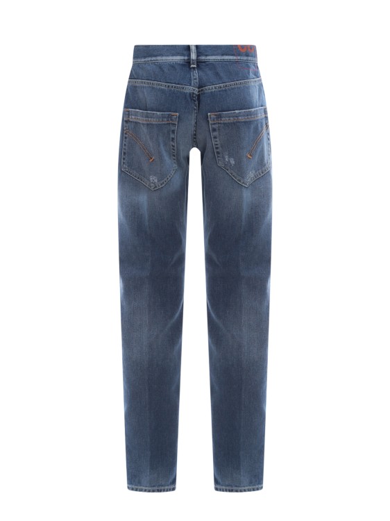 Shop Dondup Cotton Jeans With Ripped Effect In Blue