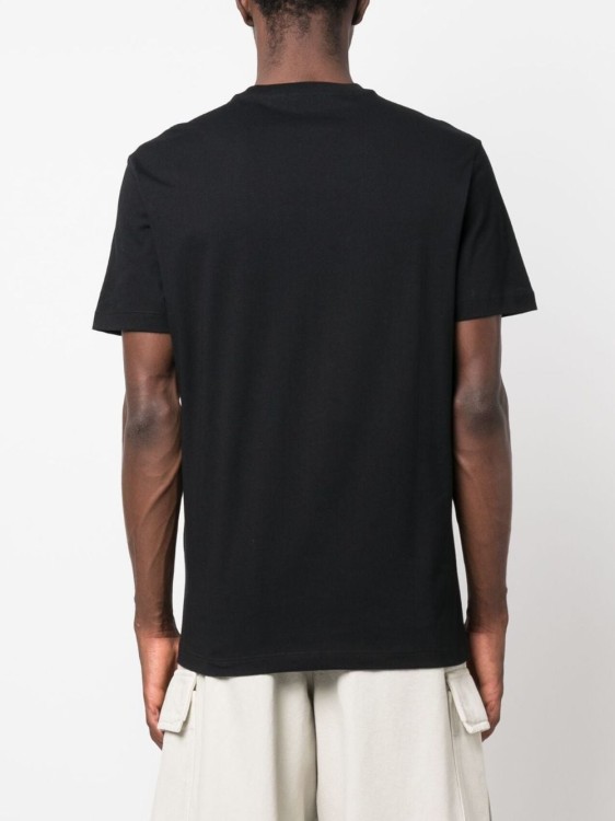 Shop Versace Black Cotton T-shirt
