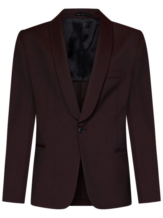 Shop Low Brand Black Rum-colored Wool Evening Suit In Burgundy