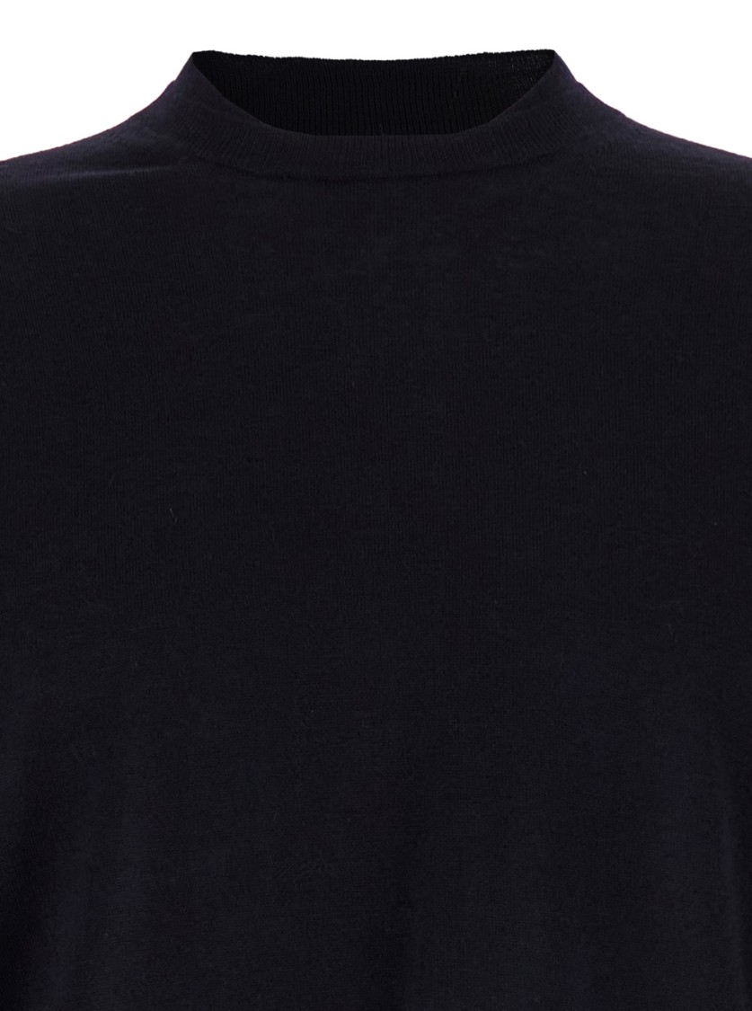 Shop Low Brand Double Crewneck Jumper In Black