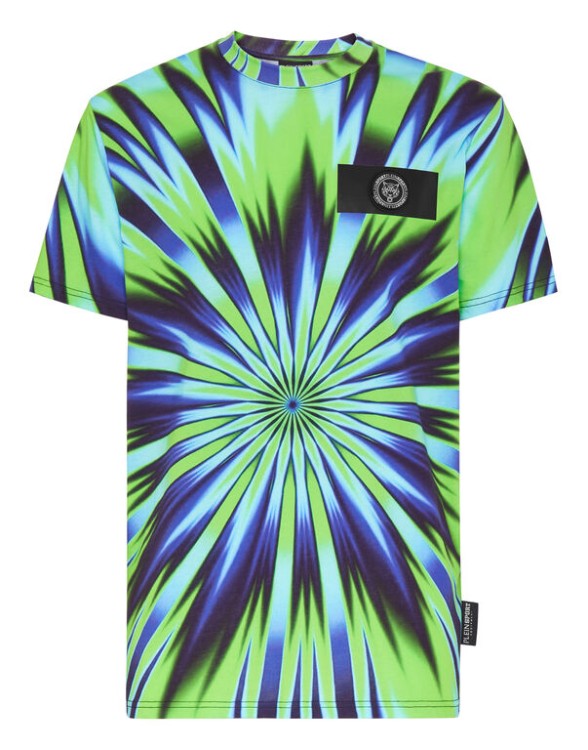 Plein Sport Tie Dye-print Short-sleeved T-shirt In Multicolor