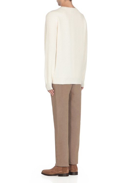 Brunello Cucinelli Men's Lightweight Cotton Sweater In Neutrals