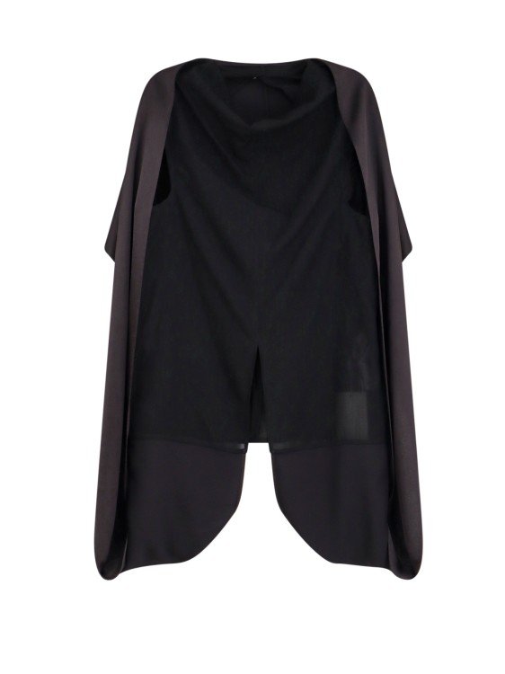 Shop Le 17 Septembre Wool Top With Satin Detail In Black