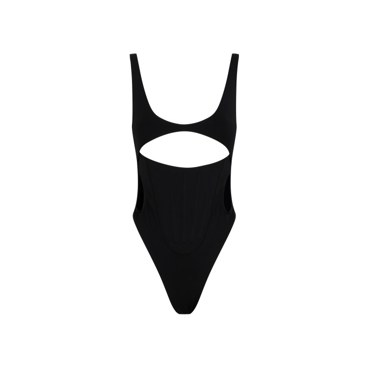 MUGLER MUGLER BLACK SWIMSUIT 