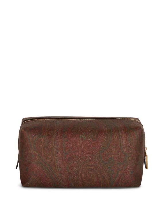 Etro Large Love Trotter Beauty Case In Brown