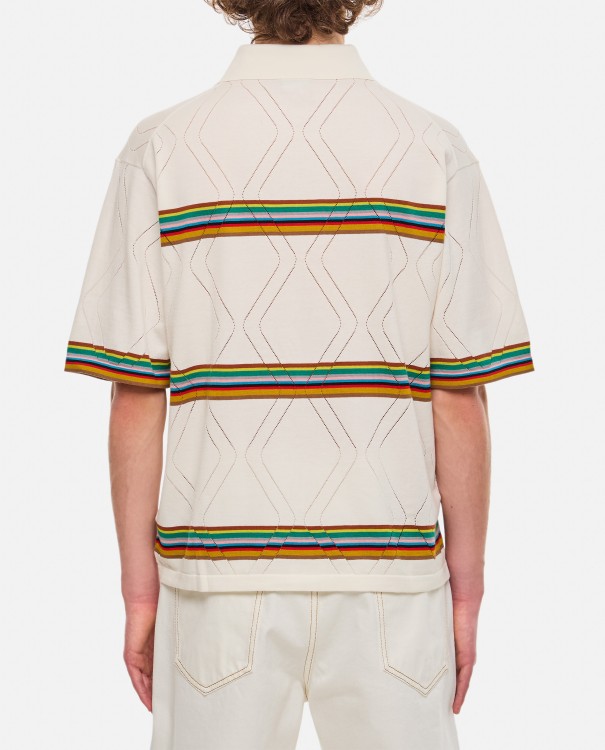 Shop Paul Smith Knitted Ss Shirt In Neutrals