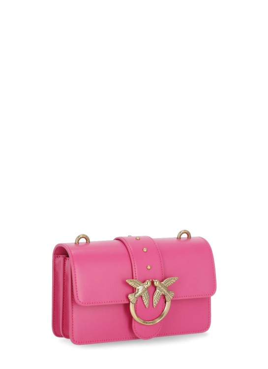 Shop Pinko Love One Mini Bag In Pink
