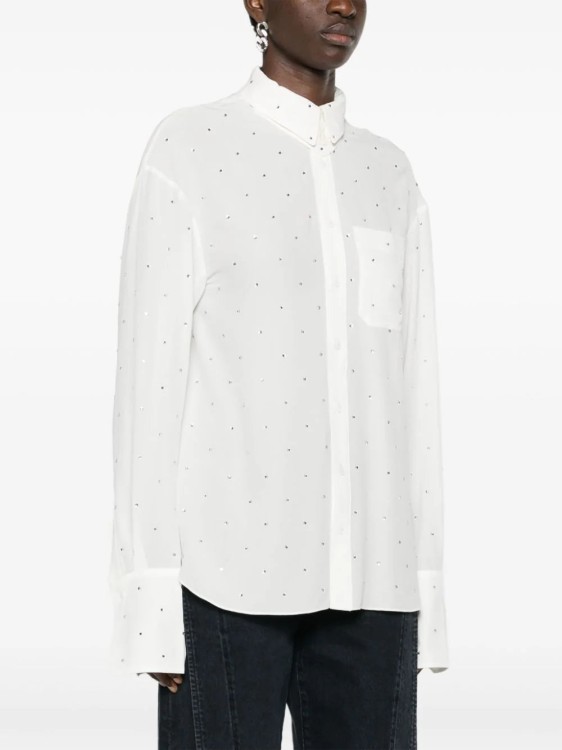 Shop Zadig & Voltaire Tyrone Silk Shirt In White
