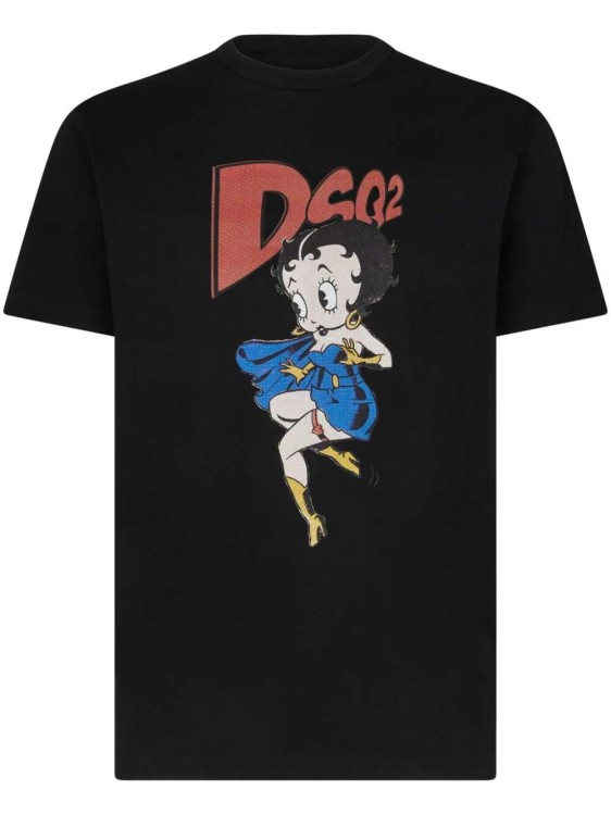 Shop Dsquared2 Betty Boop Graphic-print T-shirt In Black