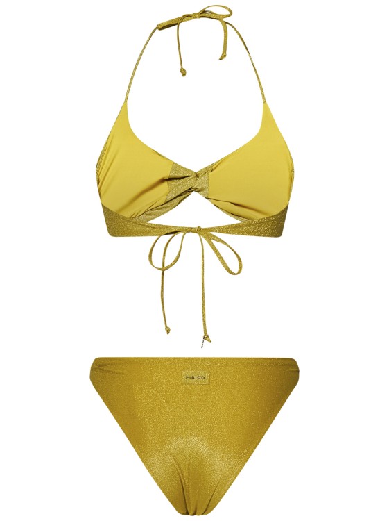 Shop Fisico Citron Yellow Lurex Microfibre Bikini