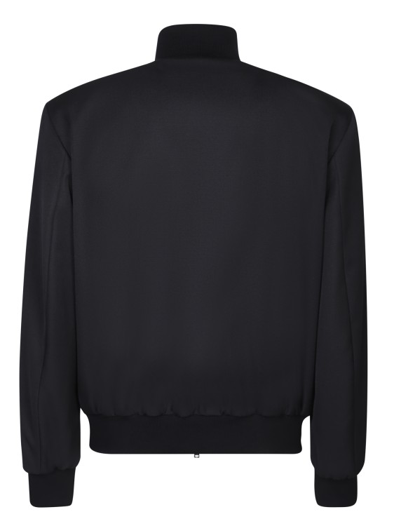 Shop Dsquared2 Logo To The Bottom Bomber Jacket In Black