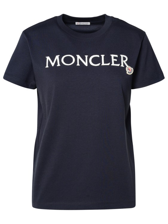 Moncler Blue Cotton T-shirt