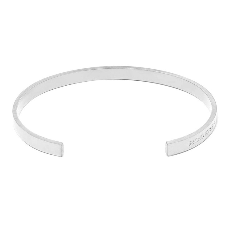 Roderer Lorenzo Bracelet - Stainless Steel Cuff Polished Silver