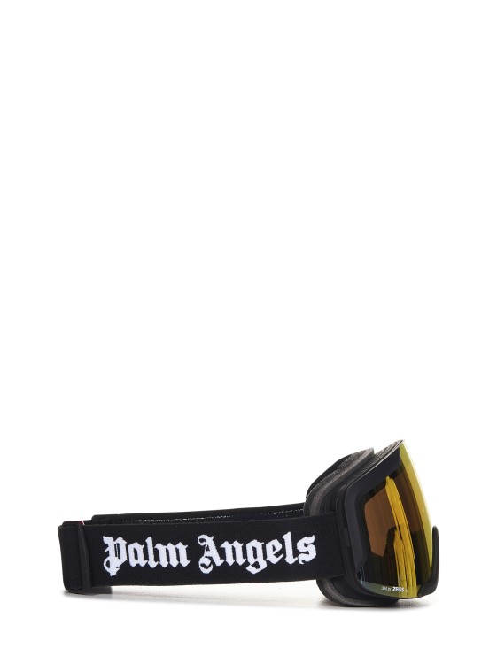 Shop Palm Angels Ski Goggle With Mirrored Lenses In Black