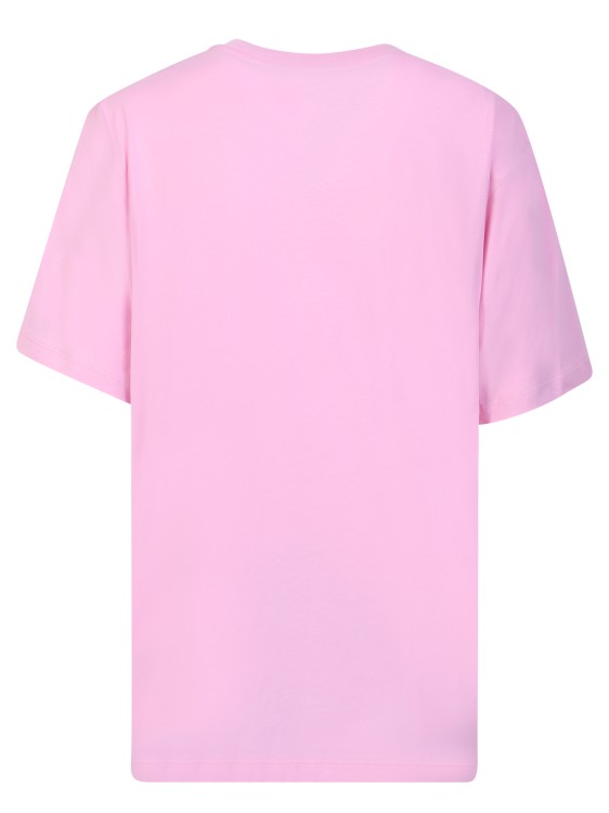 Shop Moncler Lightweight Cotton Jersey T-shirt In Pink