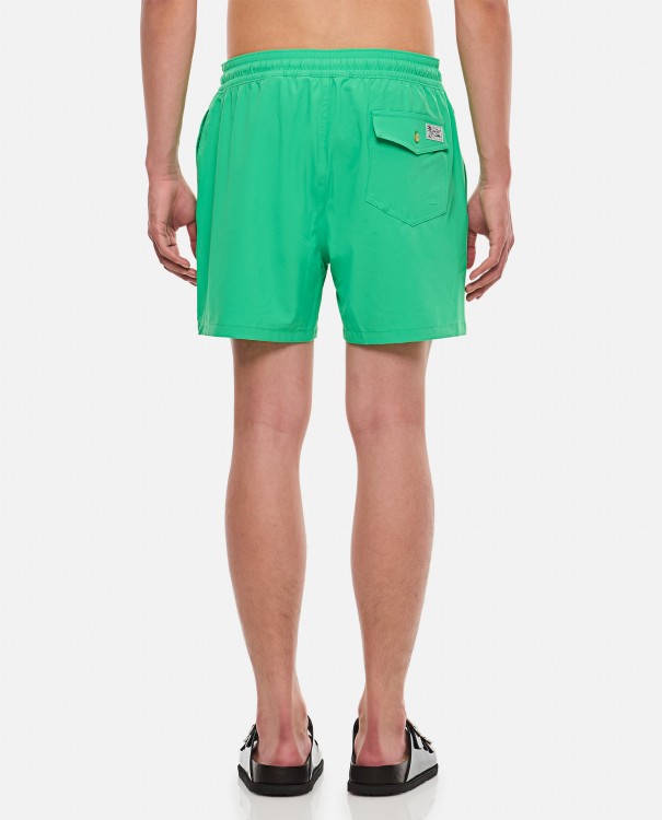 Shop Polo Ralph Lauren Mid Trunk Swimshorts In Green
