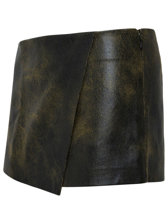 Shop The Andamane Two-tone Polyester Blend Mini Skirt In Black