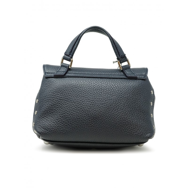Zanellato 068010-0050000-z0520 Dark Navy Postina Daily Giorno Baby Leather Handbag In Blue