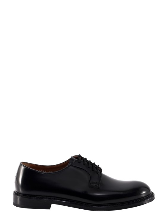 Shop Doucal's Leather Lace-up Shoe In Black