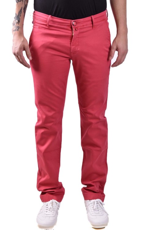 Jacob Cohen 5 Pockets Trousers In Red