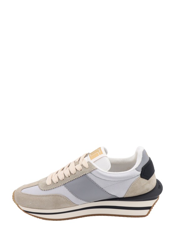 Shop Tom Ford Nylon And Suede Sneakers In Grey