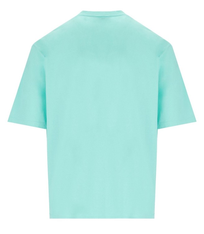 Shop Dsquared2 Loose Fit Green T-shirt In Blue