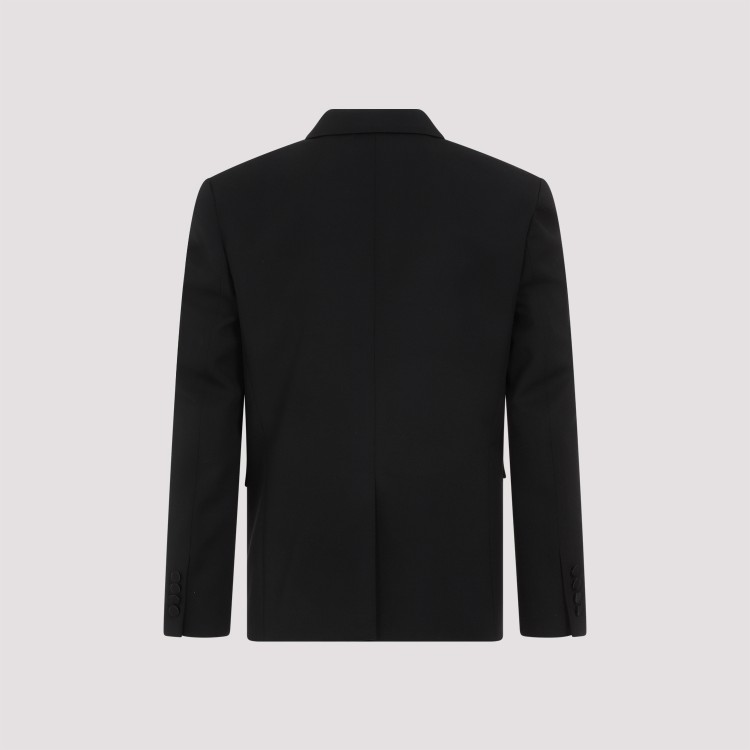 Shop Saint Laurent Tux Black Wool Jacket