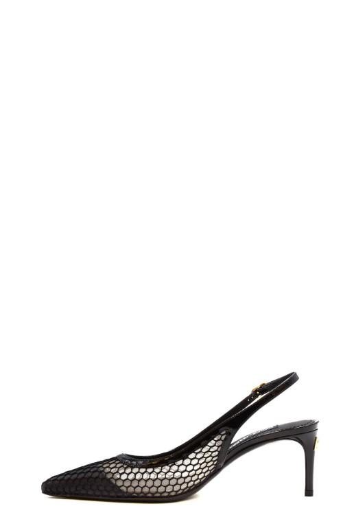 Shop Dolce & Gabbana Black Slingback Sandals