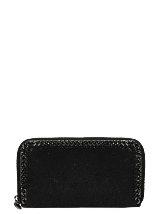 Shop Stella Mccartney Falabella Zip Continental Wallet In Black
