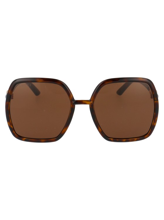 Shop Gucci Gg0890s In Brown
