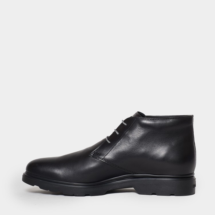 Shop Hogan H393 Ankle Boot In Black