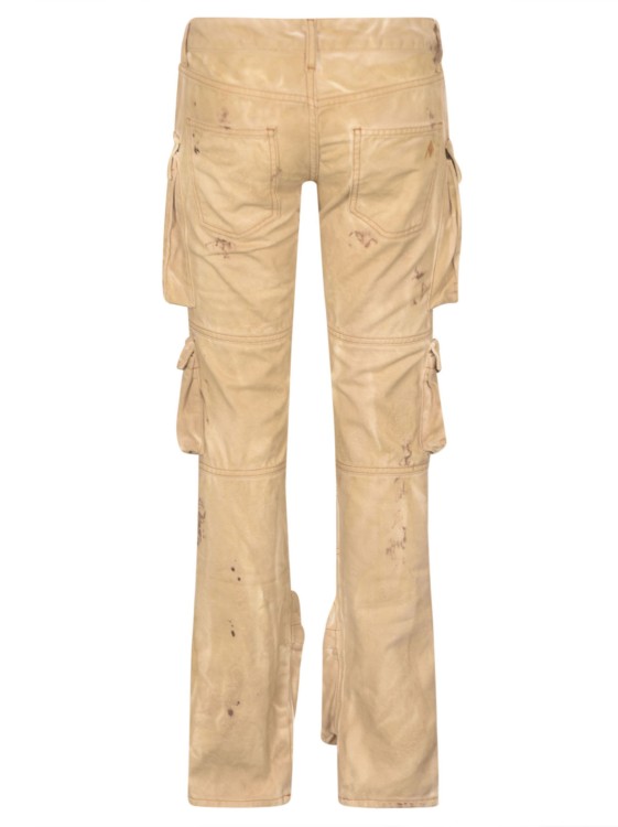 Shop Attico Cargo Pants In Brown