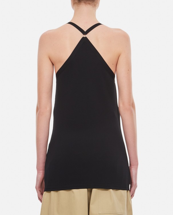 Quira Viscose Dancer Tank Top In Black
